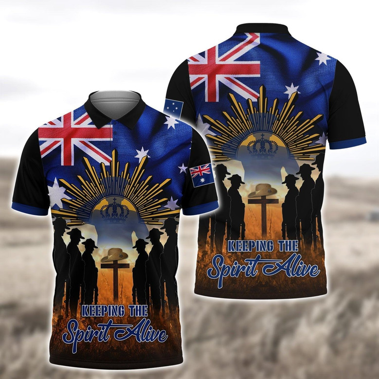 Keeping The Spirit Alive Full Printed Polo Shirt