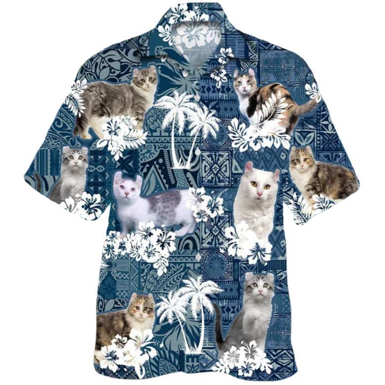 Kinkalow Hawaiian Shirt, Cat Hawaiian Shirt, Animal Hawaiian Shirts For Travel Summer, Cat Lover Gift