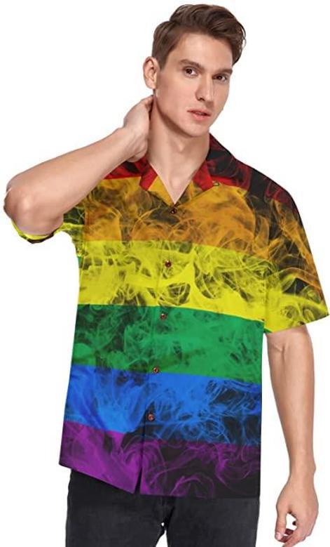 Lgbtq Hawaiian Shirts Short Sleeve Summer Beach, Gift For Pride Month, Hawaii Shirt For Gaymer