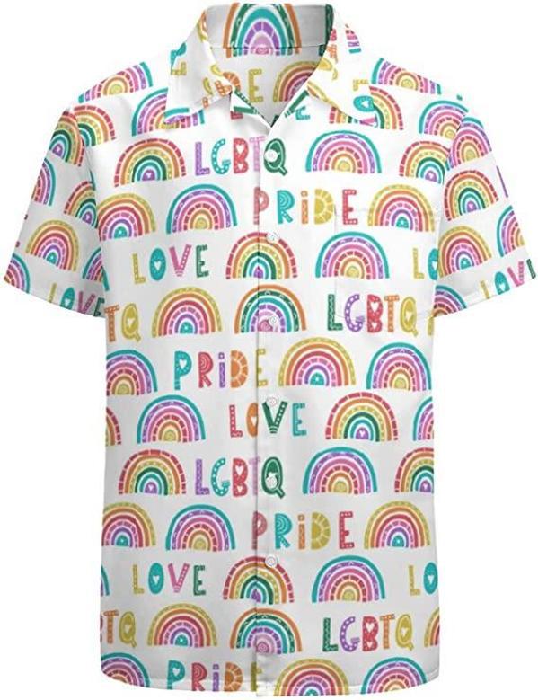 Lgbtq Pride Hawaiian Shirt, Pride Month Clothing, Gay Pride Apparel, Hawaii T Shirt For Gaymer