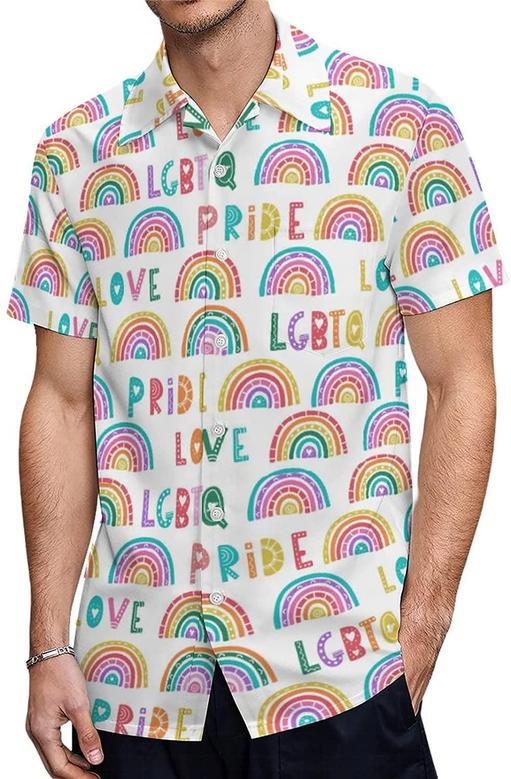 Lgbtq Pride Hawaiian Shirt, Pride Month Clothing, Gay Pride Apparel, Hawaii T Shirt For Gaymer