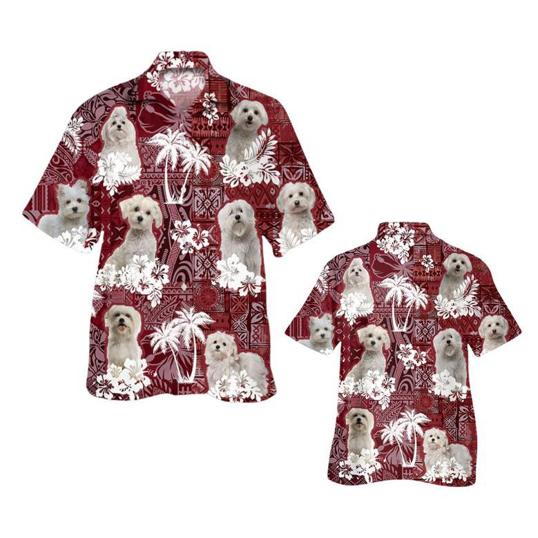 Maltese Hawaiian Shirt, Pet Hawaii Shirt Short Sleeve