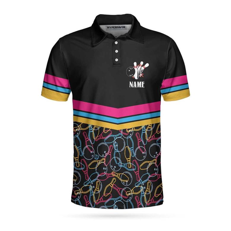 Personalized Bowling Team Custom Polo Shirt, Customized Bowling Shirt For Bowlers, Colorful Bowling Shirt Coolspod