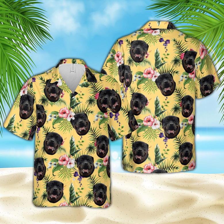 Personalized Flower Face Pattern Hawaiian Aloha Shirts