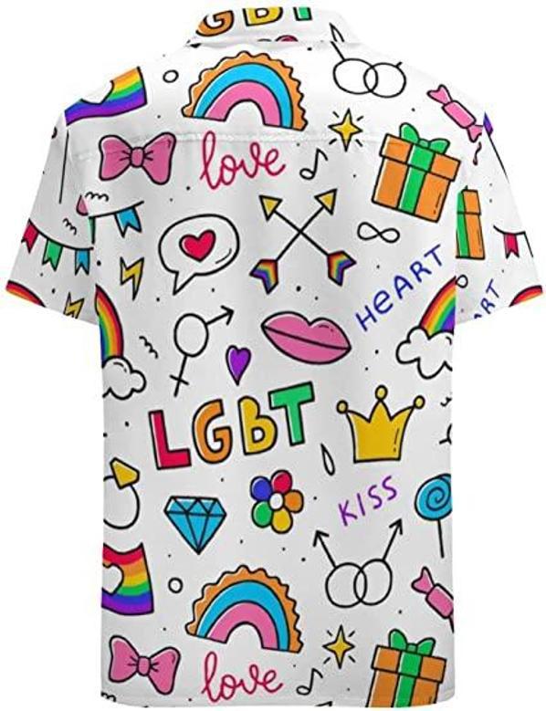 Pride Rainbow Lips Hawaiian T Shirt, Trans Pride Hawaii Shirt For Pride Month, Transgender Pride Shirts