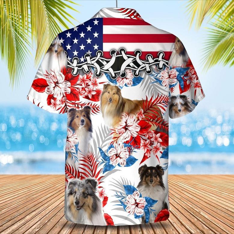 Shetland Sheepdog Hawaiian Shirt, Cool Dog In Aloha Beach Shirt Full Printed, Dog Hawaii Shirt