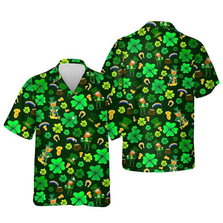 St.Patrick's Day Hawaiian Shirt, Funny Shamrock Hawaii Shirt, Gift For Him