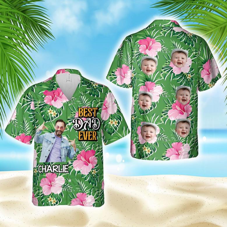 Summer Best Dad Ever Personalized Hawaiian Aloha Shirts - Gift For Father's Day