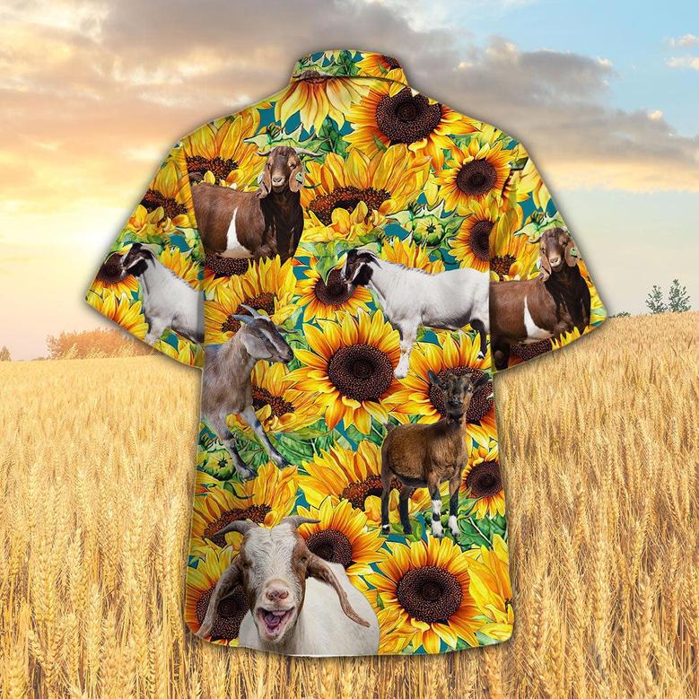 Sunflower Goat Hawaiian Shirt