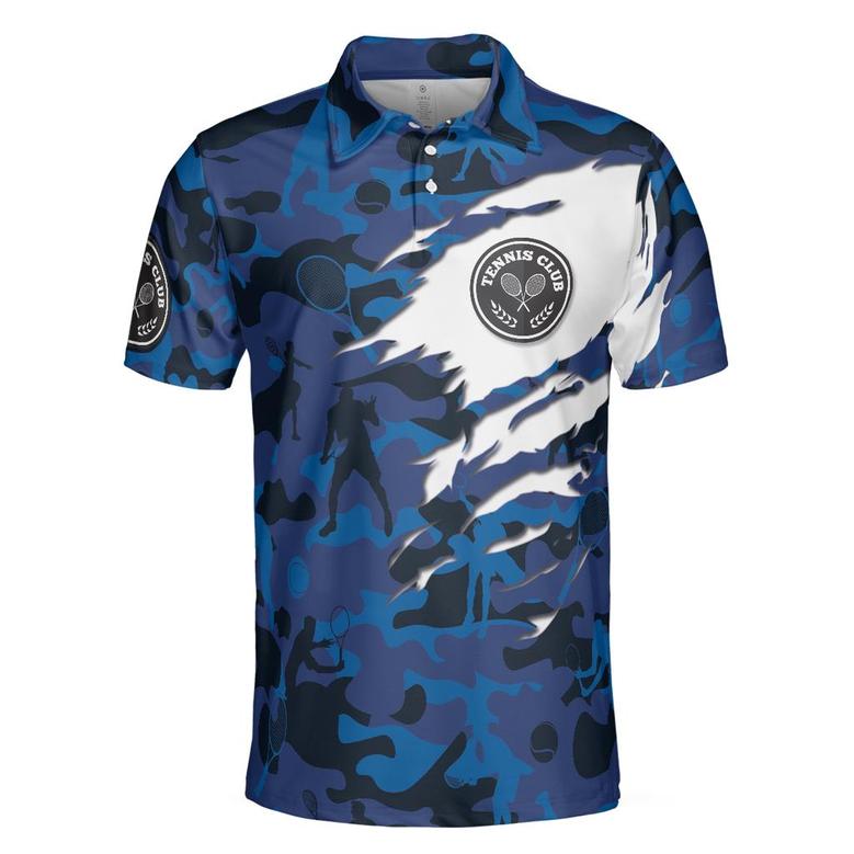 Tennis Never Underestimate An Old Man With A Tennis Racket All Over Printed Polo Shirt
