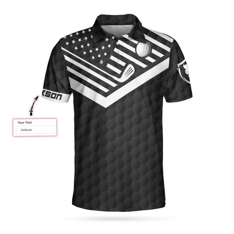 To Find A Man’S True Character American Flag Custom Polo Shirt, Personalized Golf Shirt For Men Coolspod