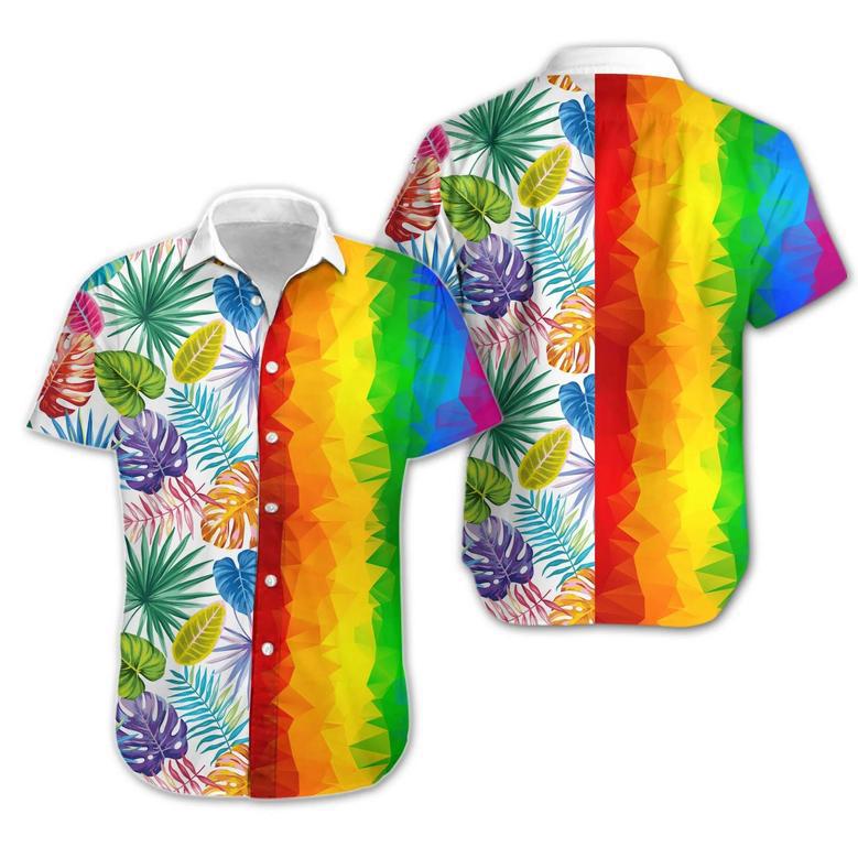 Transgender Shirt Hawaiian, Awesome Lgbt Low Poly Design Hawaiian Shirt