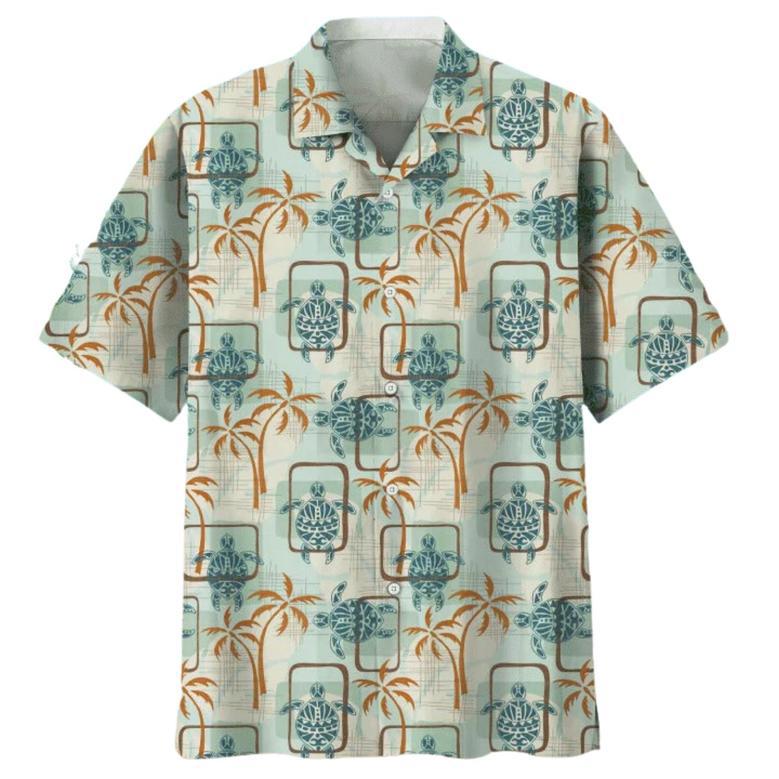 Turtle Beach Hawaiian Aloha Shirts Full Print, Hawaiian Beach Shirt For Travel Summer, Gift To Turtle Lovers