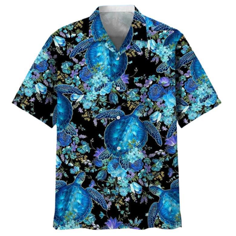 Turtle Beach Hawaiian Aloha Shirts Full Print, Hawaiian Beach Shirt For Travel Summer, Gift To Turtle Lovers