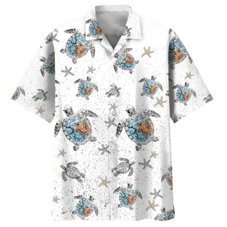 Turtle Beach Nature Hawaiian Shirts, Full Print Aloha Beach Shirt For Men And Woman, Turtle Hawaii Shirt, Turtle Gifts