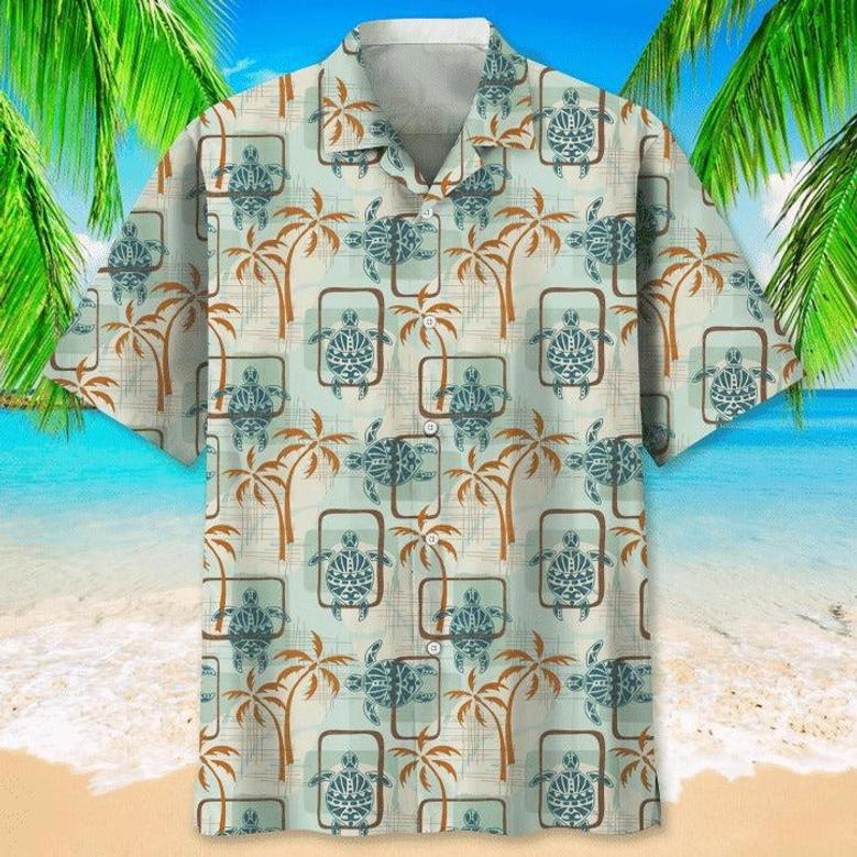 Turtle Usa Nature Hawaiian Shirts For Men And Woman, Sea Turtle Hawaiian Shirts, Summer Turtle Aloha Beach Shirt