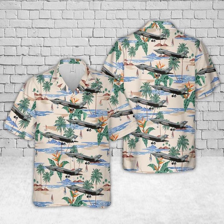 Us Air Force Hawaiian Shirt, Us Air Force Lockheed Martin Lightning Ii Of Flight Test Squadron Hawaiian Shirt