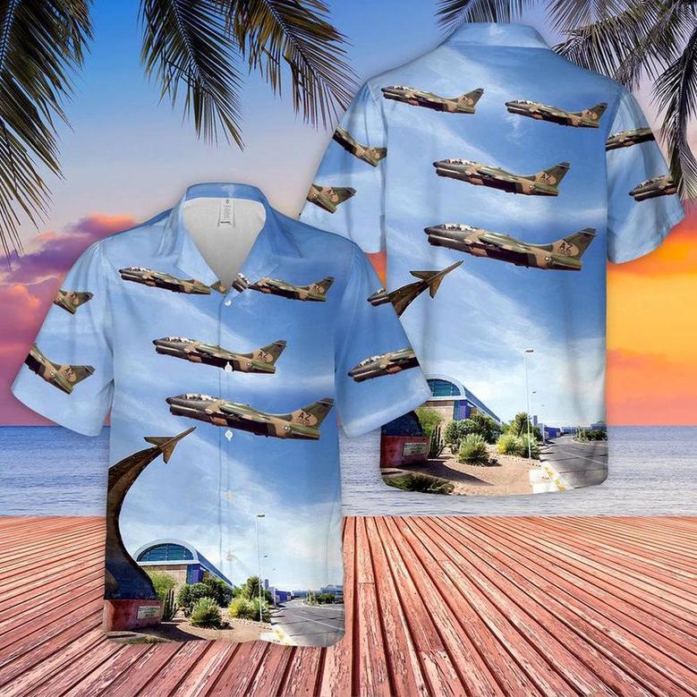 Us Air Force Hawaiian Shirt, Usaf Arizona Tactical Fighter Squadron Corsair Ii At Tucson Airport Hawaiian Shirt