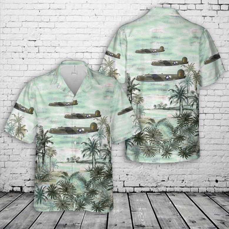 Us Air Force Hawaiian Shirt, Us Air Force Consolidated Liberator Sn 41-23728, Air Force Hawaiian Shirt