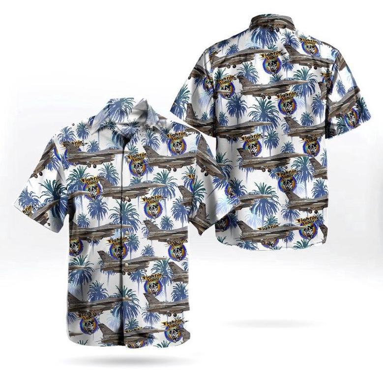 Us Air Force Hawaiian Shirt, South Dakota Fighter Wing General Dynamics Fighting Falcon (401) Hawaiian Shirt