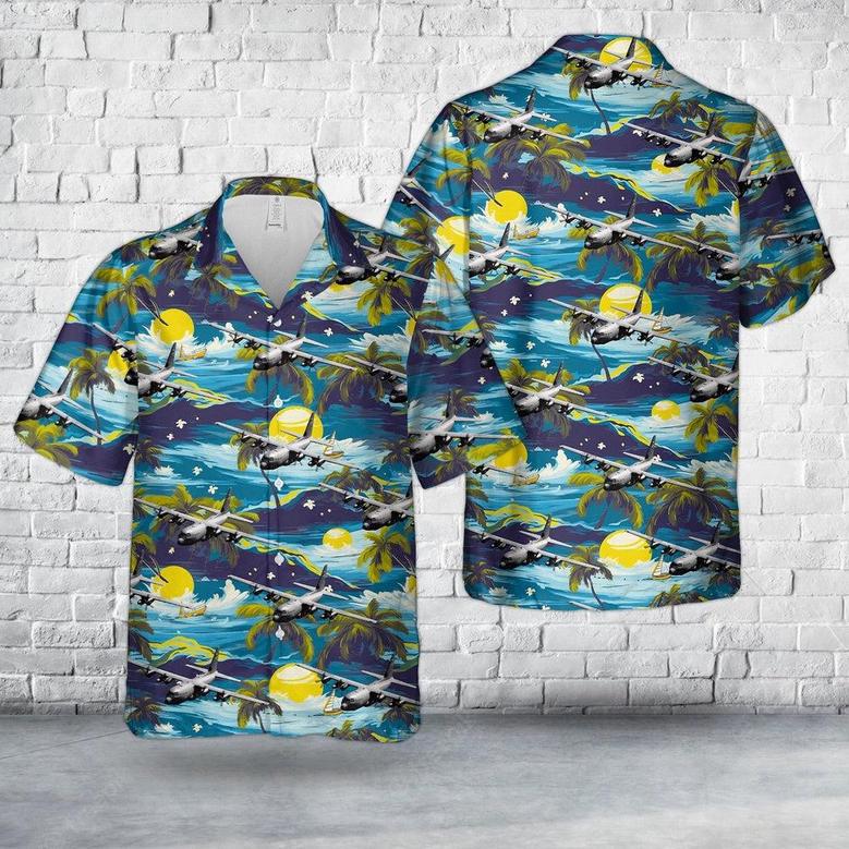 Us Air Force Hawaiian Shirt, Us Air Force Weather Reconnaissance Squadron Hurricane Hunters Hercules Hawaiian Shirt