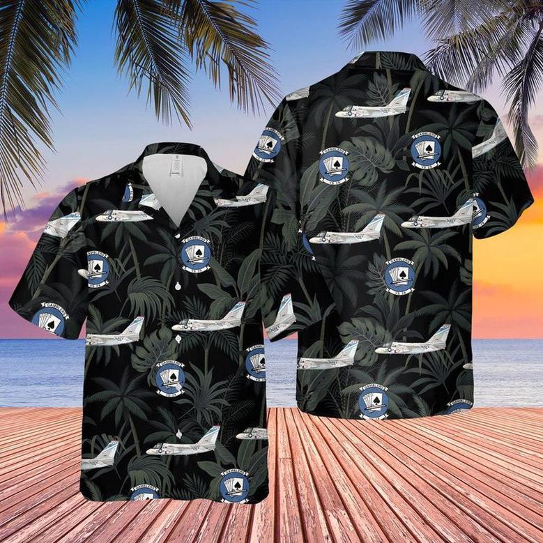 Us Navy Hawaiian Shirt, Navy Lockheed Viking Of Hawaiian Shirt, Military Hawaiian Shirt