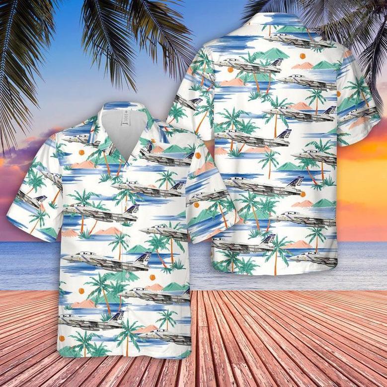 Us Navy Hawaiian Shirt, Us Navy Tomcat Of Pukin Dogs Hawaiian Shirt, Military Hawaiian Shirt