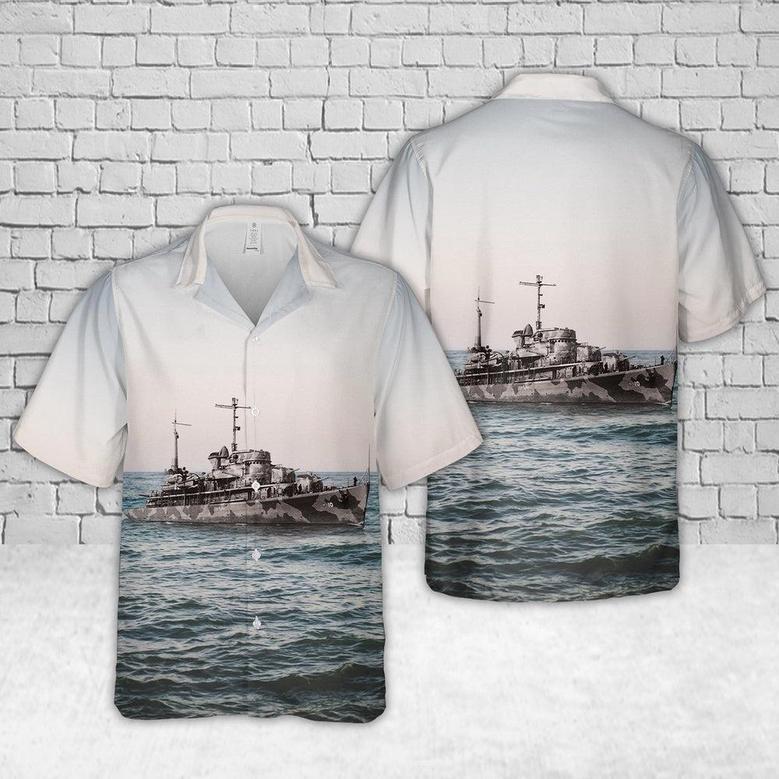 Us Navy Hawaiian Shirt, Us Navy Uss Barnegat Hawaiian Shirt, Military Hawaiian Shirt