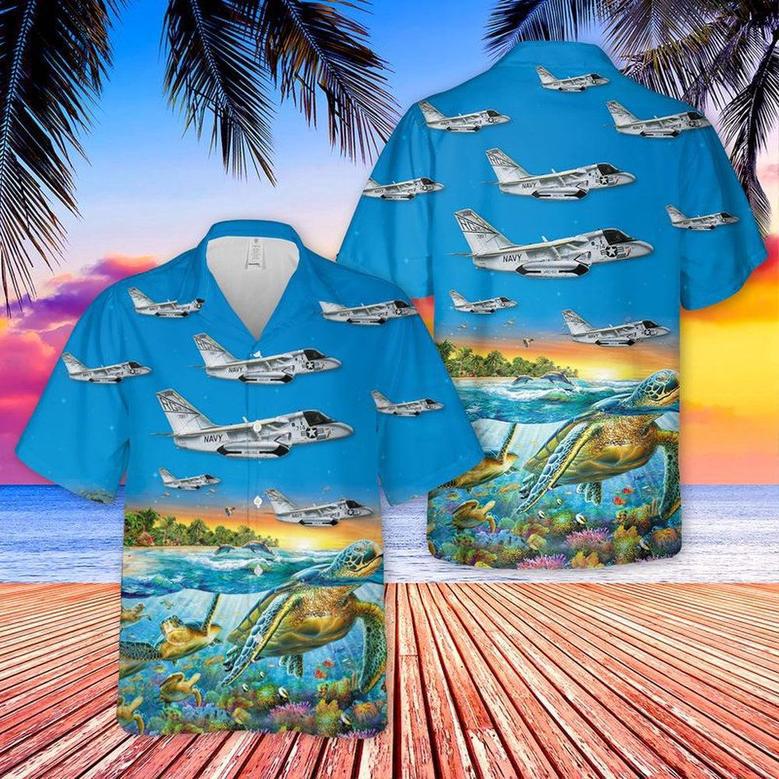 Us Navy Hawaiian Shirt, Us Navy Lockheed Viking Of Hawaiian Shirt, Military Hawaiian Shirt