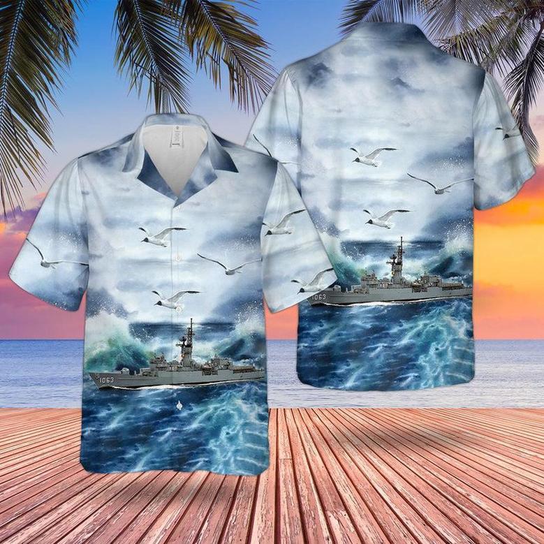 Us Navy Hawaiian Shirt, Uss Reasoner (Ff 1063) Us Navy Ship Reunions Hawaiian Shirt, Military Hawaiian Shirt