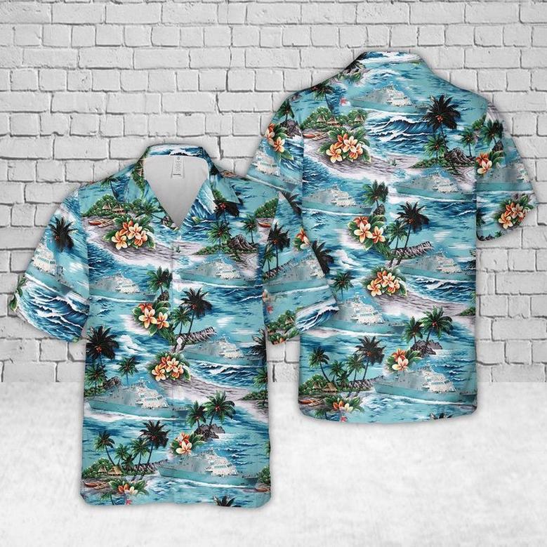 Us Navy Hawaiian Shirt, Us Navy Uss Little Rock Hawaiian Shirt, Military Hawaiian Shirt