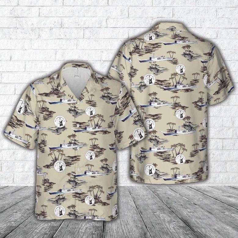 Us Navy Hawaiian Shirt, Us Navy Uss Schenectady Hawaiian Shirt, Military Hawaiian Shirt