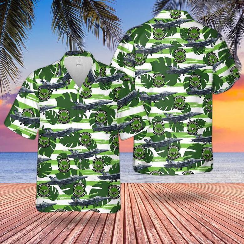 Us Navy Hawaiian Shirt, Us Navy Dambusters Super Hornet Hawaiian Shirt, Military Hawaiian Shirt