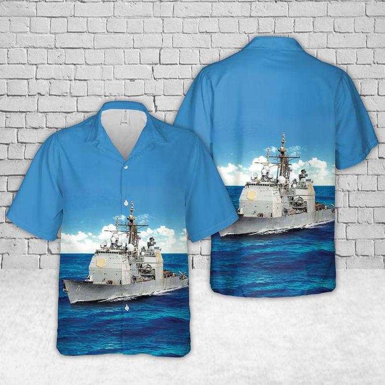 Us Navy Hawaiian Shirt, Us Navy Uss Cape St George Hawaiian Shirt, Military Hawaiian Shirt