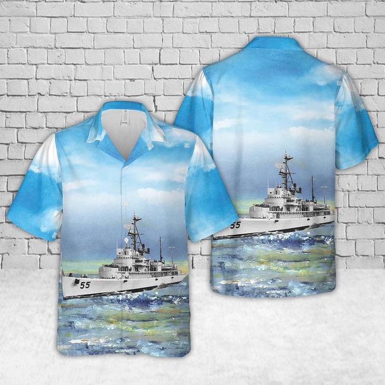 Us Navy Hawaiian Shirt, Us Navy Uss Valcour Hawaiian Shirt, Military Hawaiian Shirt