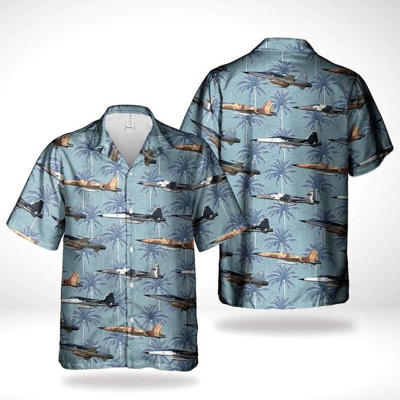 Us Navy Hawaiian Shirt, Us Navy Northrop Tiger Ii Hawaiian Shirt, Military Hawaiian Shirt