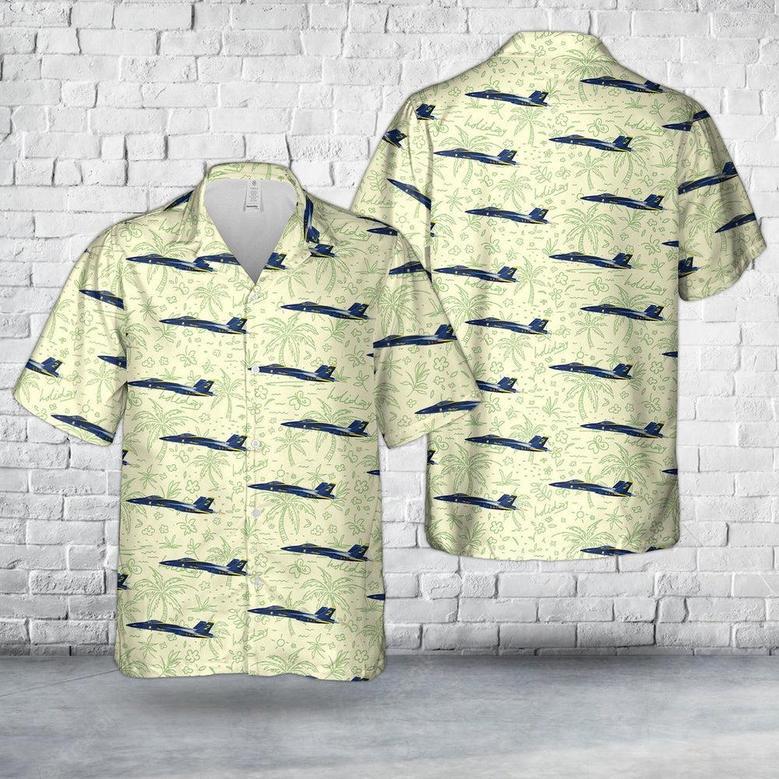 Us Navy Hawaiian Shirt, Us Navy Blue Angels #2 Hawaiian Shirt, Military Hawaiian Shirt