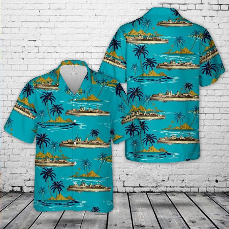 Us Navy Hawaiian Shirt, Us Navy Uss Dixie Hawaiian Shirt, Military Hawaiian Shirt