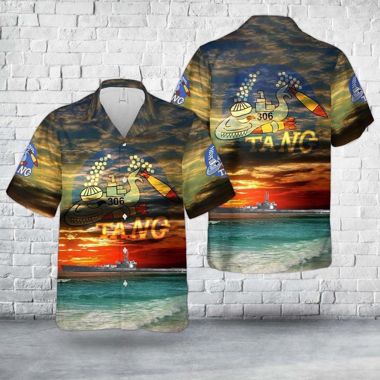 Us Navy Hawaiian Shirt, Us Navy Uss Tang Balao-Class Submarine In Wwii Hawaiian Shirt, Military Hawaiian Shirt