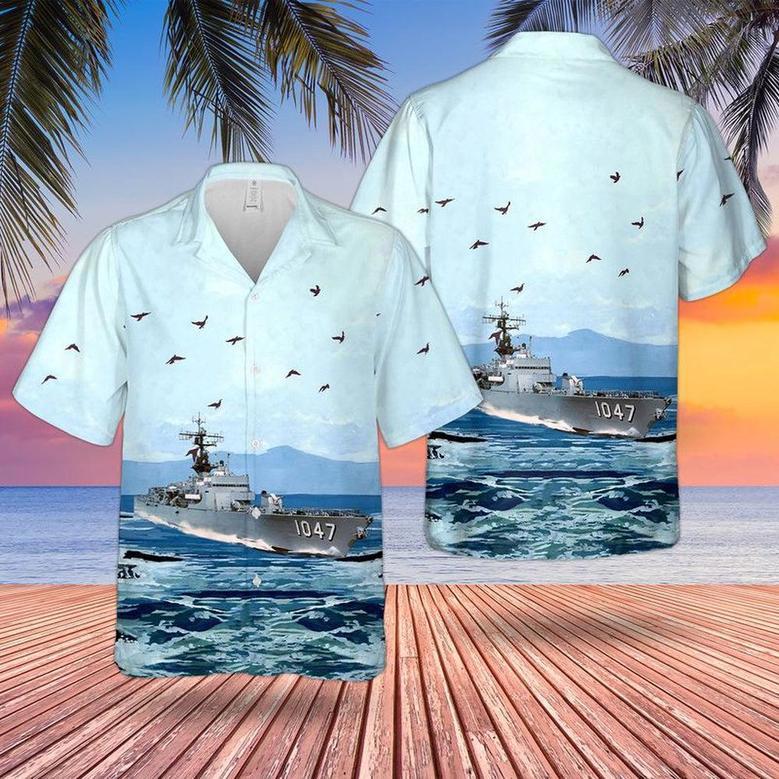 Us Navy Hawaiian Shirt, Uss Voge Us Navy Ship Reunions Hawaiian Shirt, Military Hawaiian Shirt