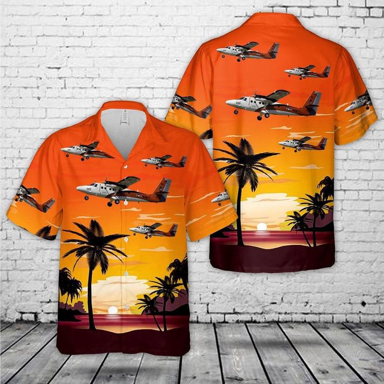 Us Navy Hawaiian Shirt, Us Navy De Havilland Canada Twin Otter Hawaiian Shirt, Military Hawaiian Shirt