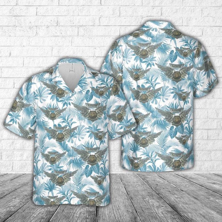 Us Navy Hawaiian Shirt, Us Navy Naval Combat Air Crew Wings With Threee Stars Hawaiian Shirt, Military Hawaiian Shirt