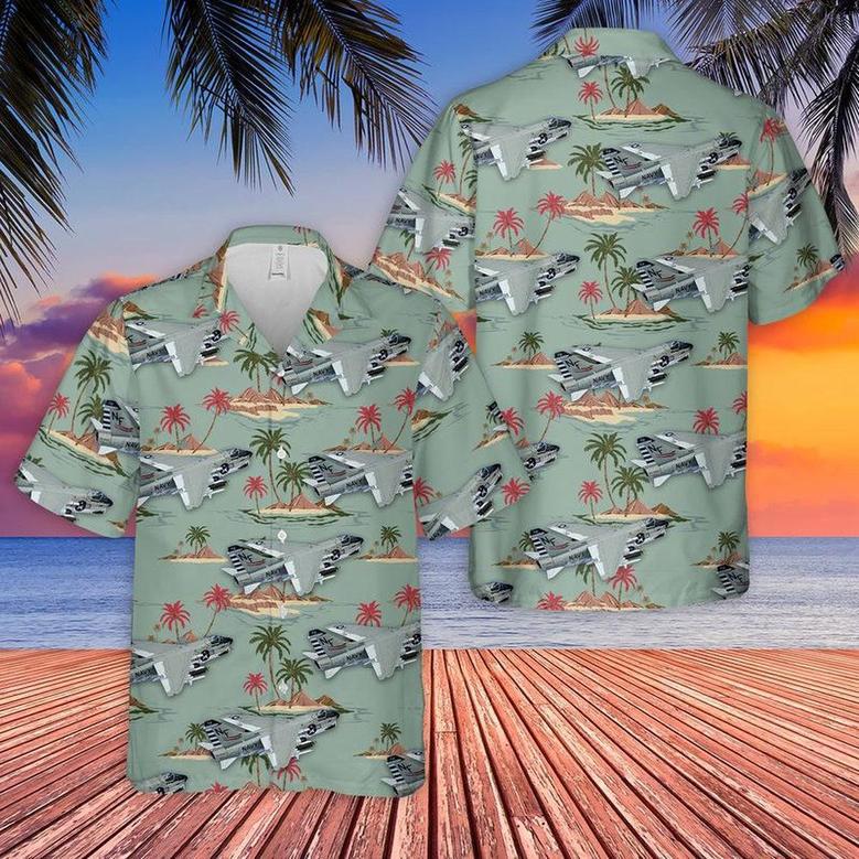 Us Navy Hawaiian Shirt, Us Navy Corsair Ii Of Ravens Hawaiian Shirt, Military Hawaiian Shirt