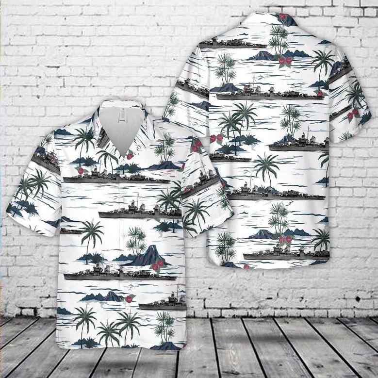 Us Navy Hawaiian Shirt, Us Navy Uss Jenkins Hawaiian Shirt, Military Hawaiian Shirt