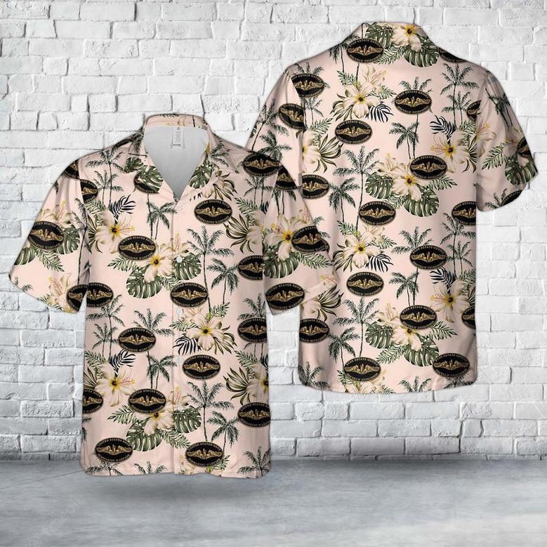 Us Navy Hawaiian Shirt, Us Navy Submarine Warfare Hawaiian Shirt, Military Hawaiian Shirt