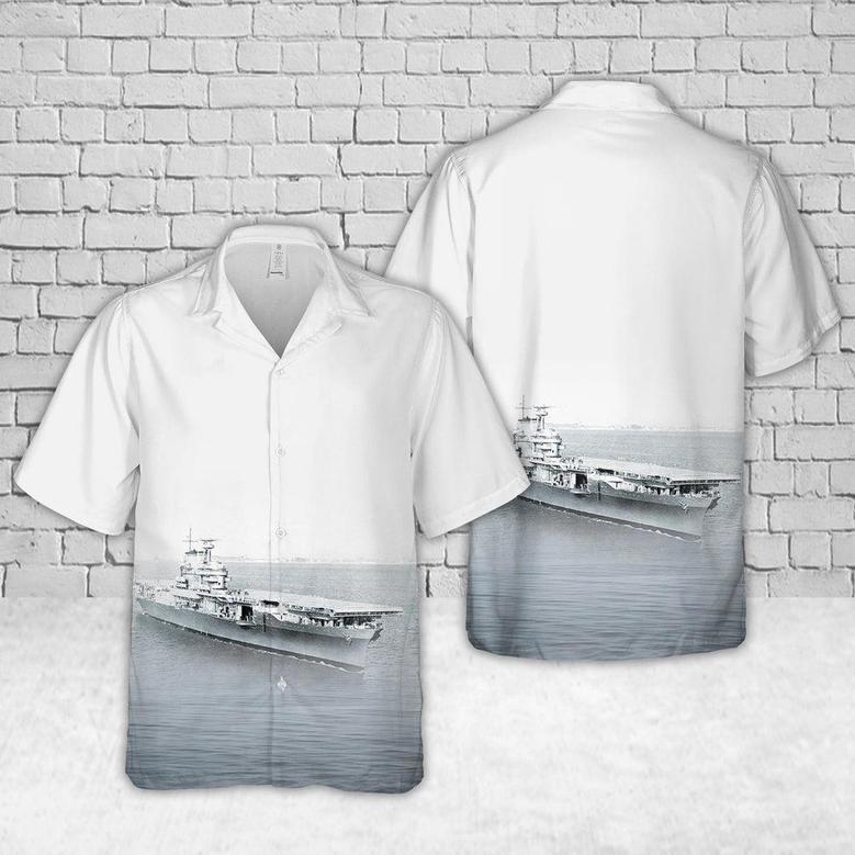 Us Navy Hawaiian Shirt, Us Navy Uss Hornet Yorktown-Class Aircraft Carrier Hawaiian Shirt, Military Hawaiian Shirt