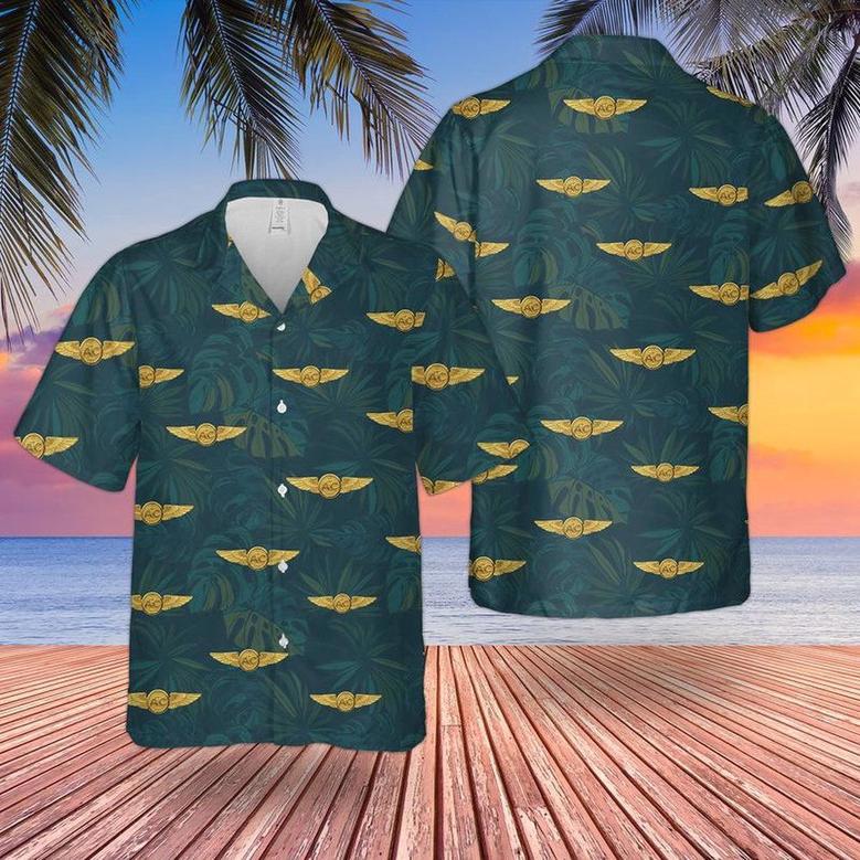 Us Navy Hawaiian Shirt, Us Navy Naval Aircrew Wings Hawaiian Shirt, Military Hawaiian Shirt