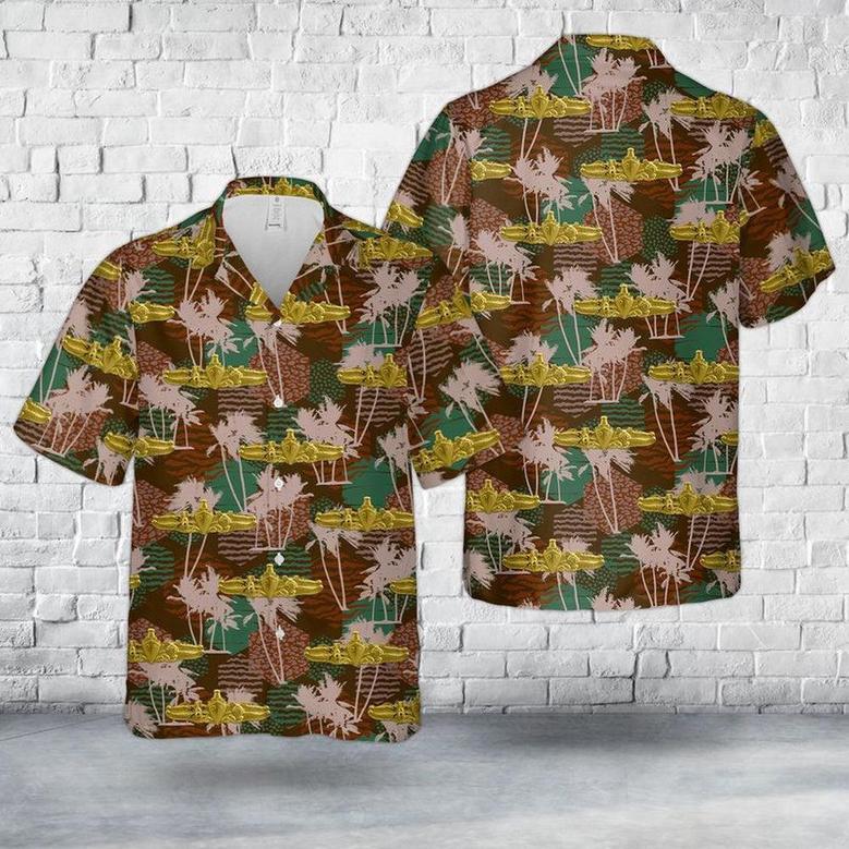 Us Navy Hawaiian Shirt, Us Navy Special Operations Warfare (Specops) Insignia Hawaiian Shirt, Military Hawaiian Shirt