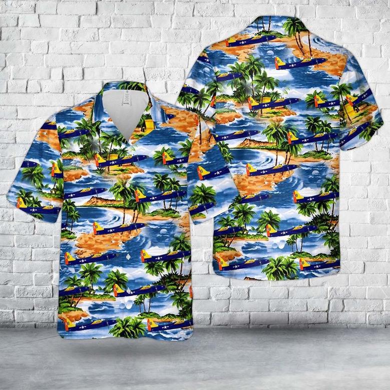 Us Navy Hawaiian Shirt, Us Navy Grumman Tigercat Hawaiian Shirt, Military Hawaiian Shirt