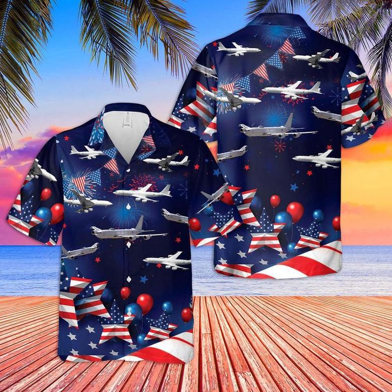 Us Navy Hawaiian Shirt, Us Navy Boeing Mercury Of July Hawaiian Shirt, Military Hawaiian Shirt